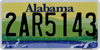 AL license plate 2AR5143