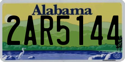 AL license plate 2AR5144