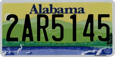 AL license plate 2AR5145