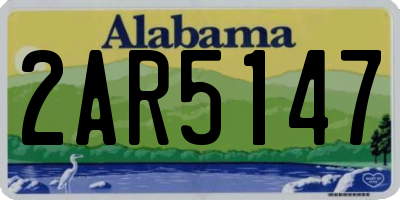 AL license plate 2AR5147