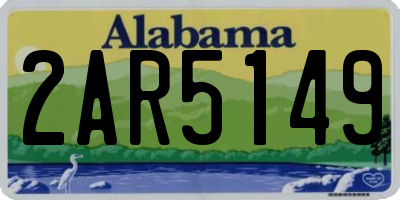 AL license plate 2AR5149