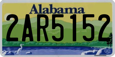 AL license plate 2AR5152