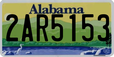 AL license plate 2AR5153