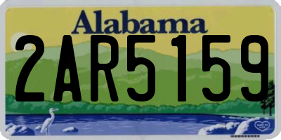 AL license plate 2AR5159