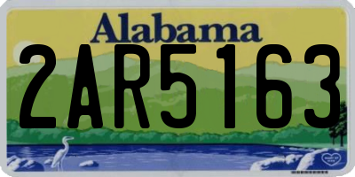 AL license plate 2AR5163
