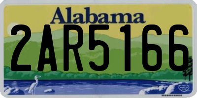 AL license plate 2AR5166