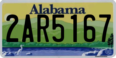 AL license plate 2AR5167