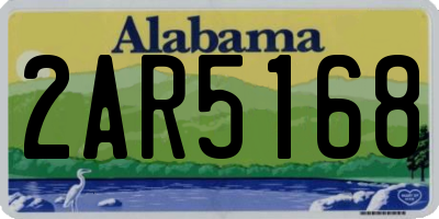 AL license plate 2AR5168