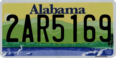 AL license plate 2AR5169