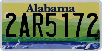 AL license plate 2AR5172