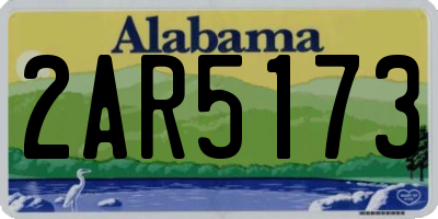 AL license plate 2AR5173