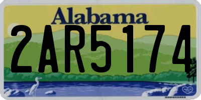 AL license plate 2AR5174