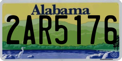 AL license plate 2AR5176