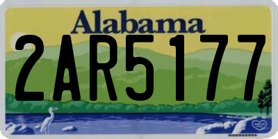 AL license plate 2AR5177