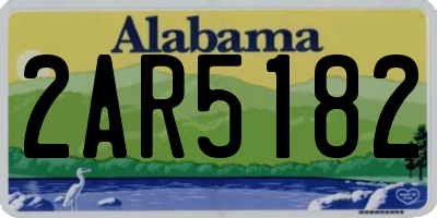 AL license plate 2AR5182