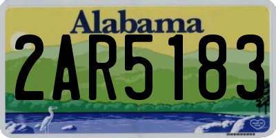 AL license plate 2AR5183