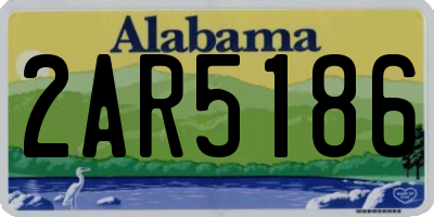 AL license plate 2AR5186