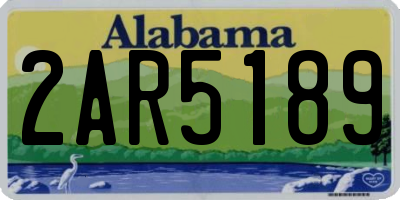 AL license plate 2AR5189