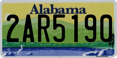AL license plate 2AR5190