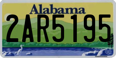 AL license plate 2AR5195