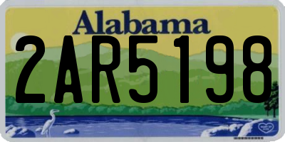 AL license plate 2AR5198