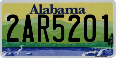 AL license plate 2AR5201