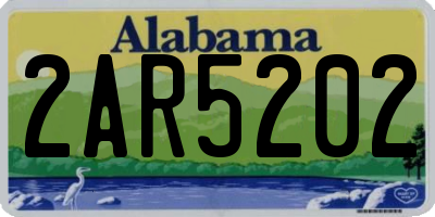 AL license plate 2AR5202