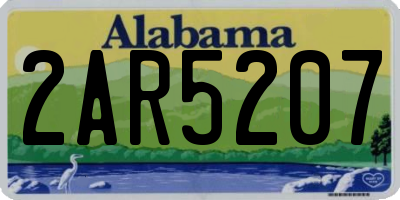 AL license plate 2AR5207