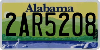 AL license plate 2AR5208