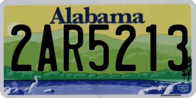 AL license plate 2AR5213