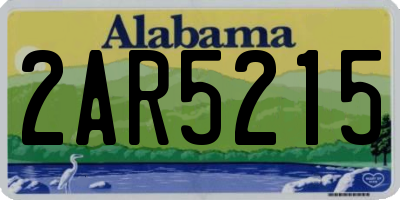 AL license plate 2AR5215