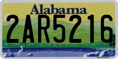 AL license plate 2AR5216