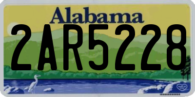 AL license plate 2AR5228