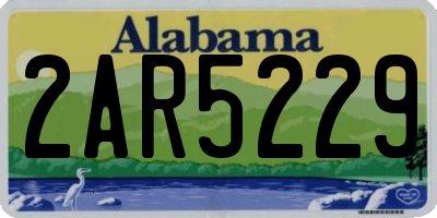AL license plate 2AR5229