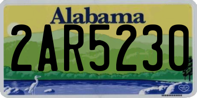 AL license plate 2AR5230