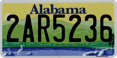 AL license plate 2AR5236