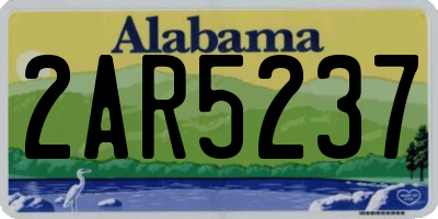 AL license plate 2AR5237