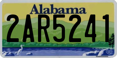 AL license plate 2AR5241
