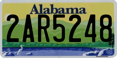 AL license plate 2AR5248