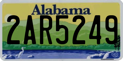 AL license plate 2AR5249