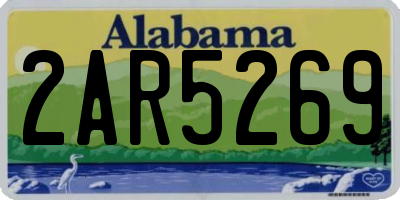 AL license plate 2AR5269