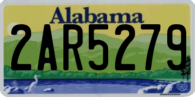 AL license plate 2AR5279