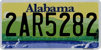 AL license plate 2AR5282