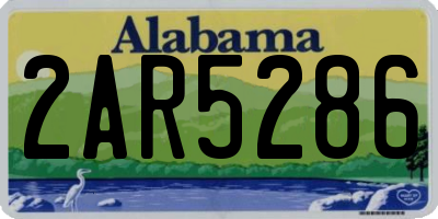 AL license plate 2AR5286