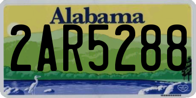 AL license plate 2AR5288