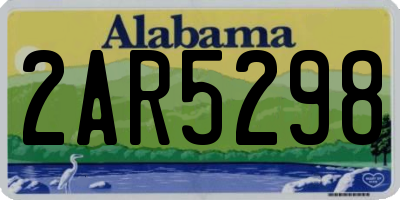 AL license plate 2AR5298