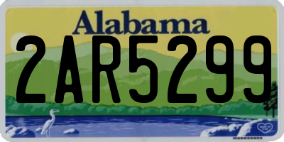AL license plate 2AR5299