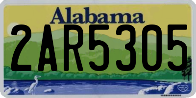 AL license plate 2AR5305