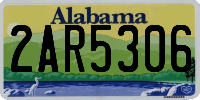 AL license plate 2AR5306