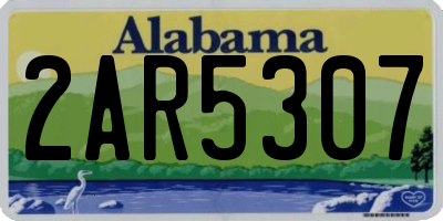 AL license plate 2AR5307